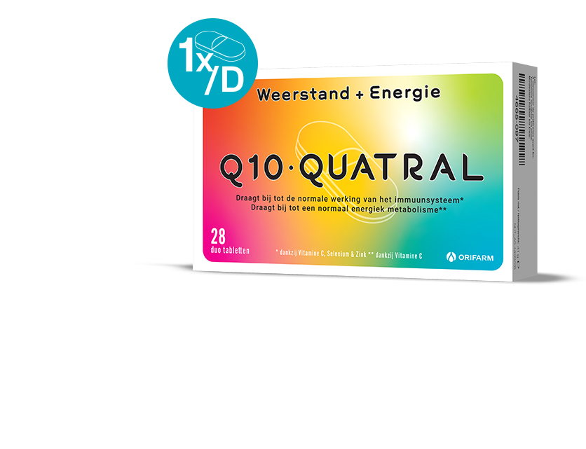 Q10 Quatral ondersteun uw immuniteit¹ en energie² elke dag 